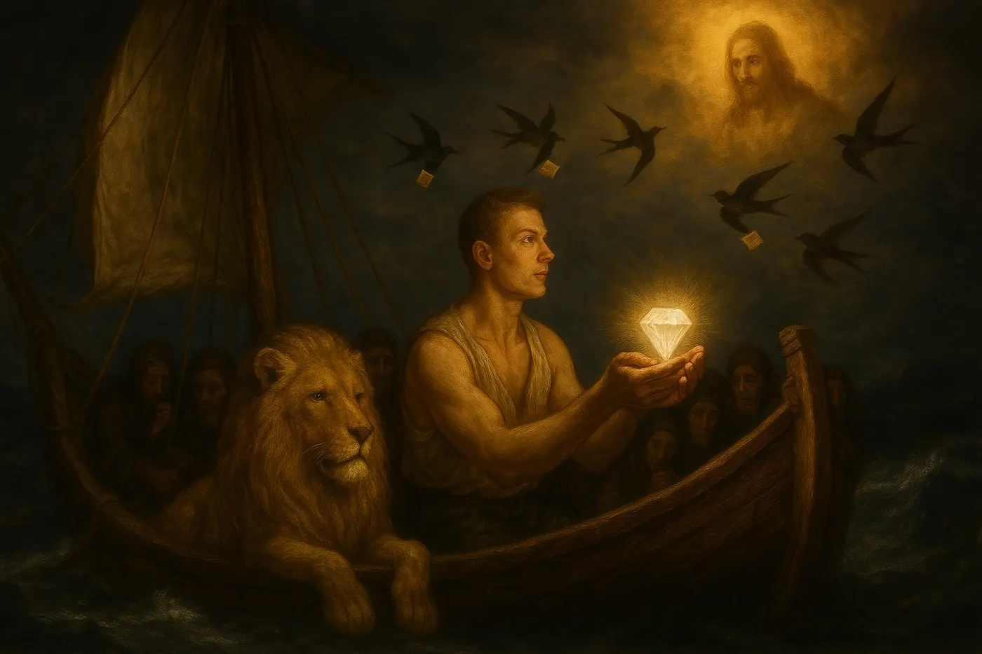 El Diamante en la Barca — Arte 5.000 Millas